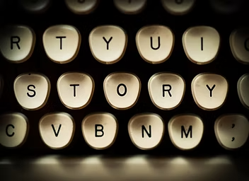 STORY typewriter keys